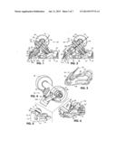 Skateboard truck and caster with suspension mechanism diagram and image