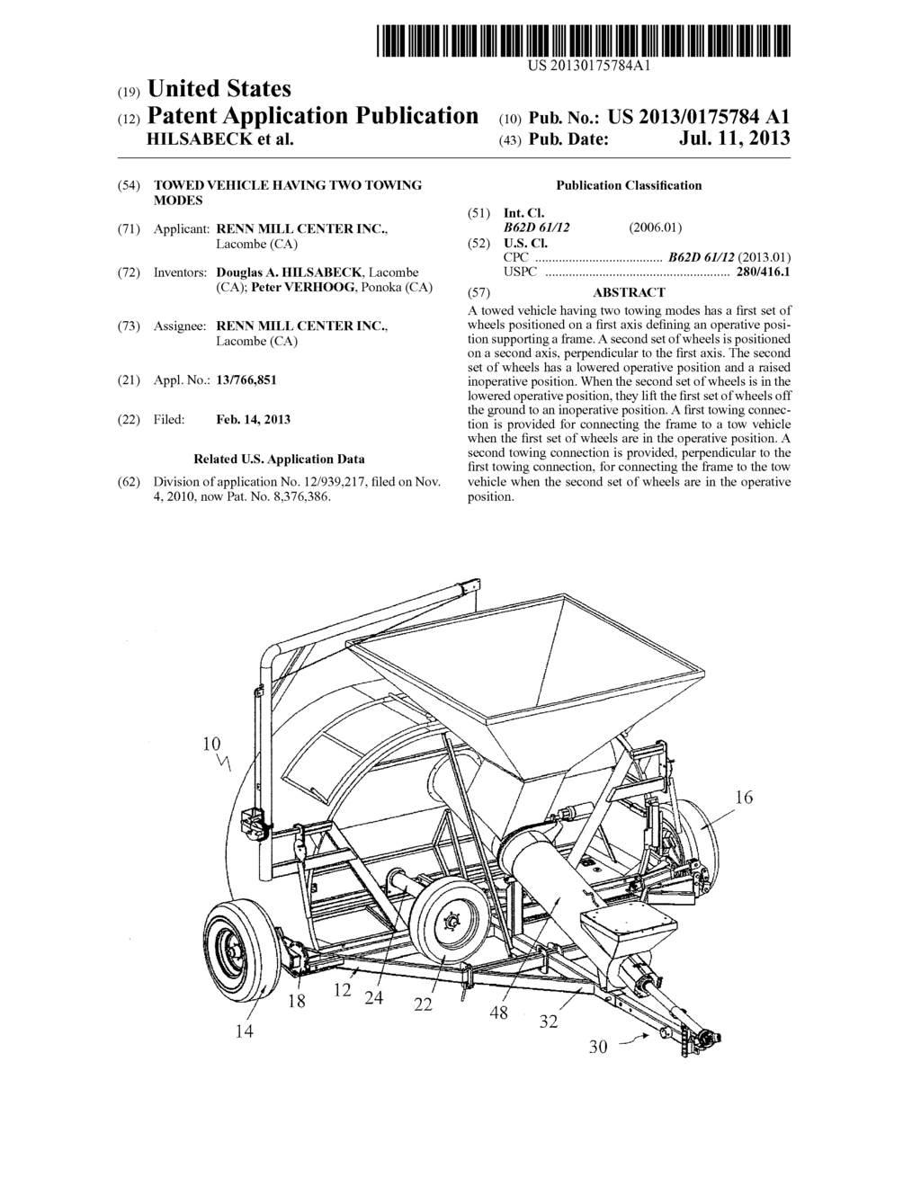 TOWED VEHICLE HAVING TWO TOWING MODES - diagram, schematic, and image 01