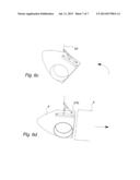 METHOD FOR MOVING A WIND TURBINE COMPONENT, SUCH AS A WIND TURBINE HUB,     FROM A TRANSPORTATION POSITION TO A WIND TURBINE ASSEMBLY POSITION IN OR     ON THE NACELLE, THE MAIN SHAFT OR THE HUB, A HANDLING UNIT, A WIND     TURBINE HUB AND USE HEREOF diagram and image