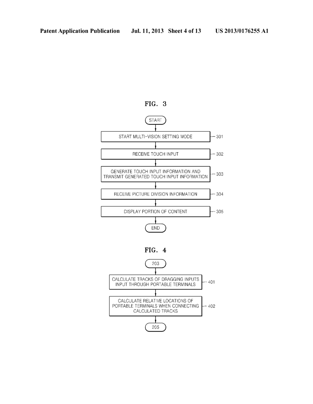 METHOD AND APPARATUS FOR IMPLEMENTING MULTI-VISION SYSTEM BY USING     MULTIPLE PORTABLE TERMINALS - diagram, schematic, and image 05