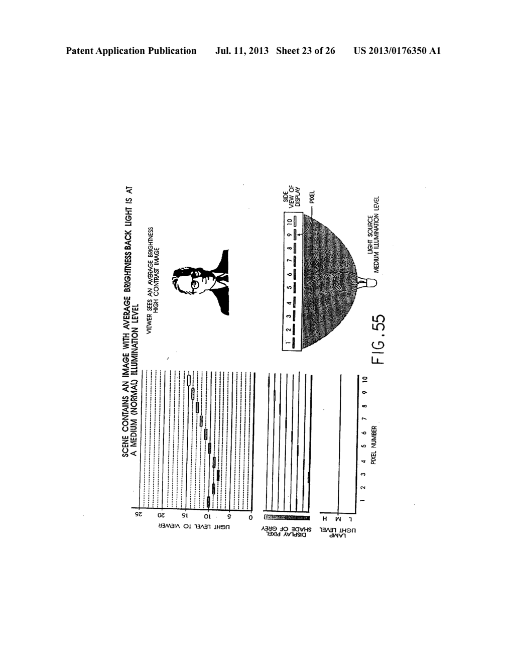 OPTICAL DISPLAY SYSTEM AND METHOD, ACTIVE AND PASSIVE DITHERING USING     BIREFRINGENCE, COLOR IMAGE SUPERPOSITIONING AND DISPLAY ENHANCEMENT WITH     PHASE COORDINATED POLARIZATION SWITCHING - diagram, schematic, and image 24