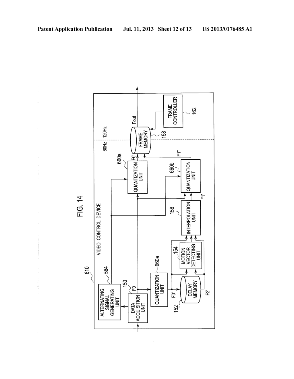 VIDEO CONTROL DEVICE AND VIDEO CONTROL METHOD - diagram, schematic, and image 13