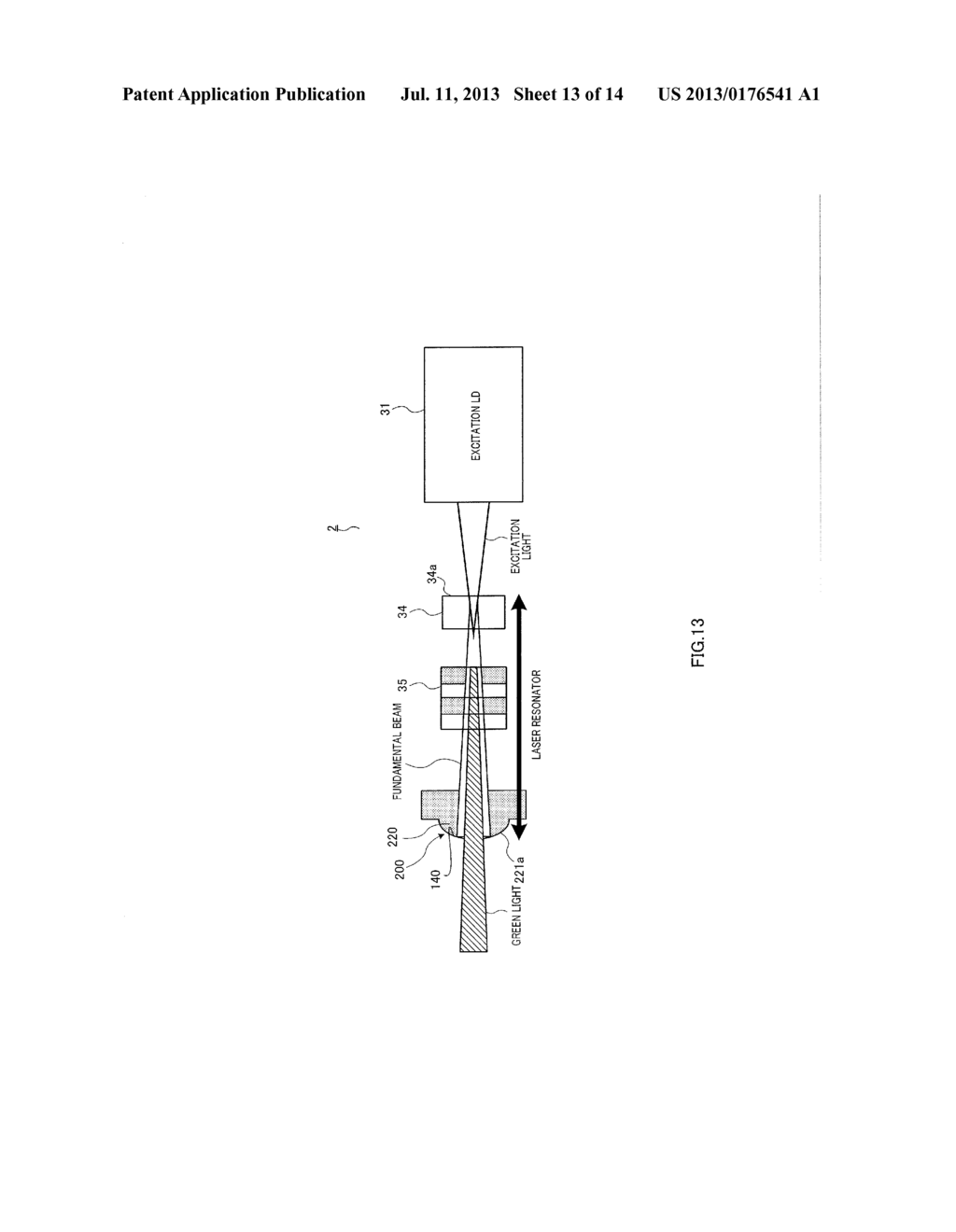 OPTICAL COMPONENT, LASER LIGHT SOURCE APPARATUS AND IMAGE DISPLAY     APPARATUS EACH INCLUDING THE OPTICAL COMPONENT AND MANUFACTURING METHODS     THEREFOR - diagram, schematic, and image 14