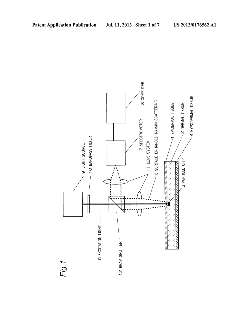 METHOD AND APPARATUS FOR MEASURING CONCENTRATION OF BIOGENIC SUBSTANCE - diagram, schematic, and image 02