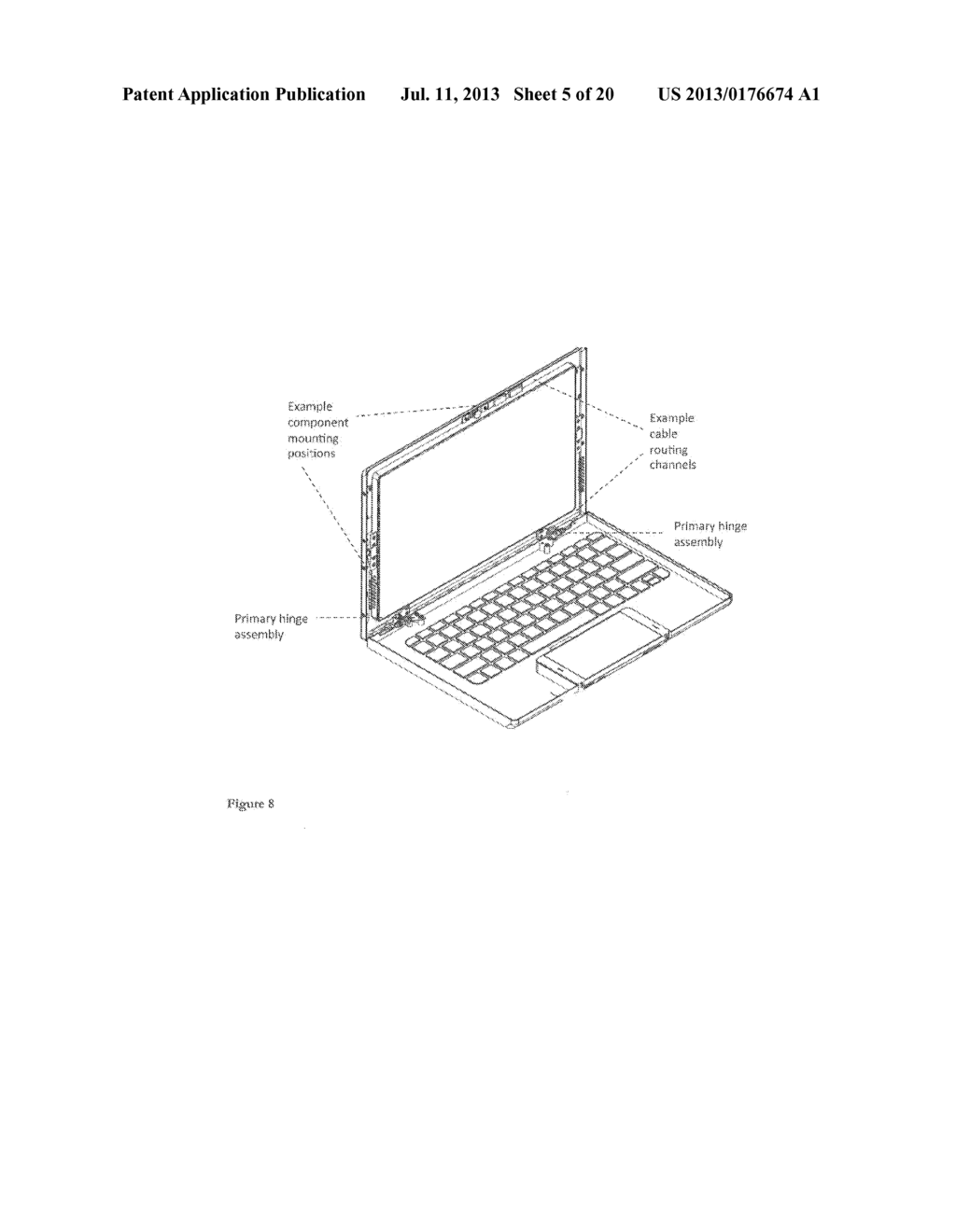 ELECTRONIC DEVICE WITH PIVOTING DISPLAY ASSEMBLY - diagram, schematic, and image 06