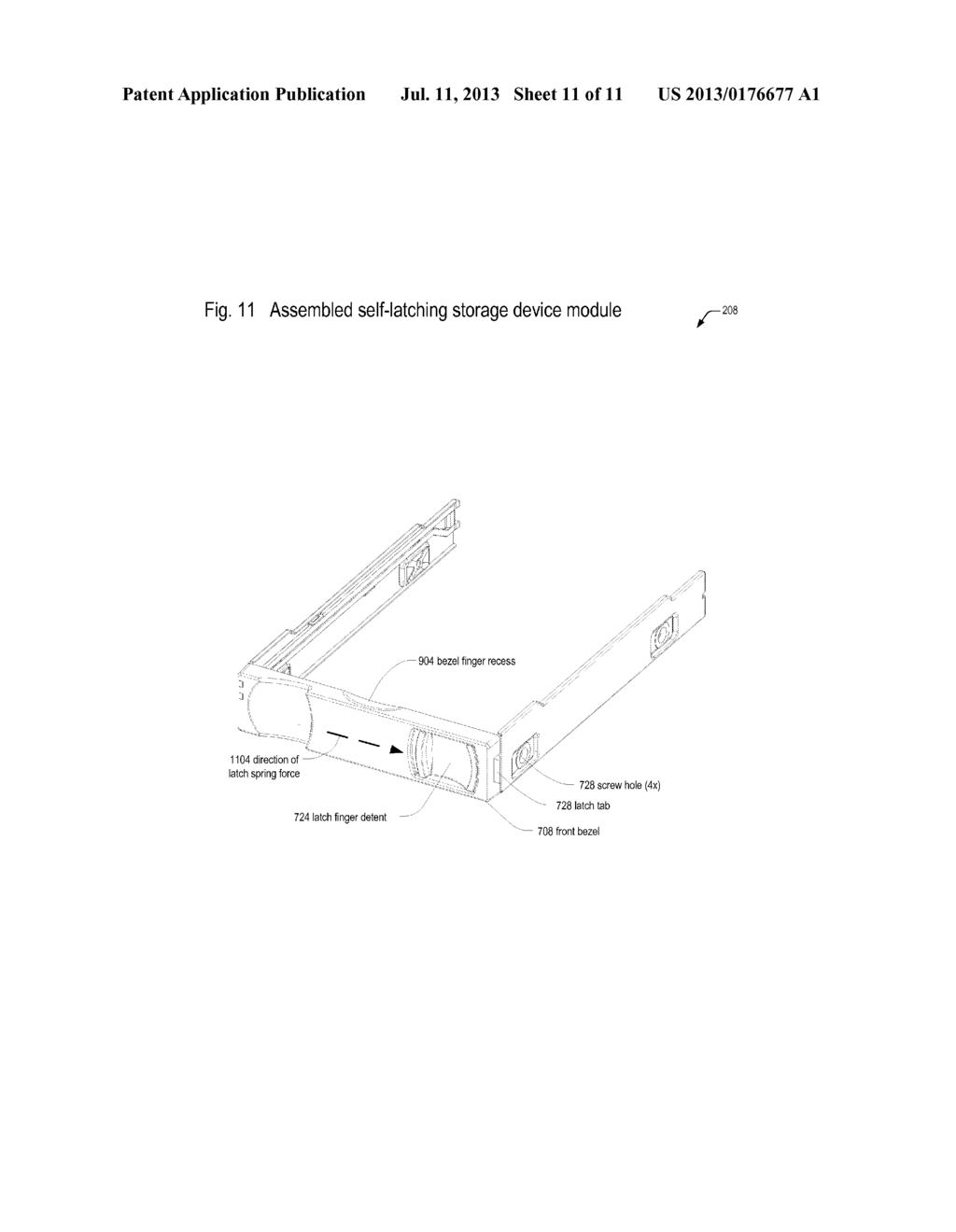 Storage device carrier ejection spring - diagram, schematic, and image 12