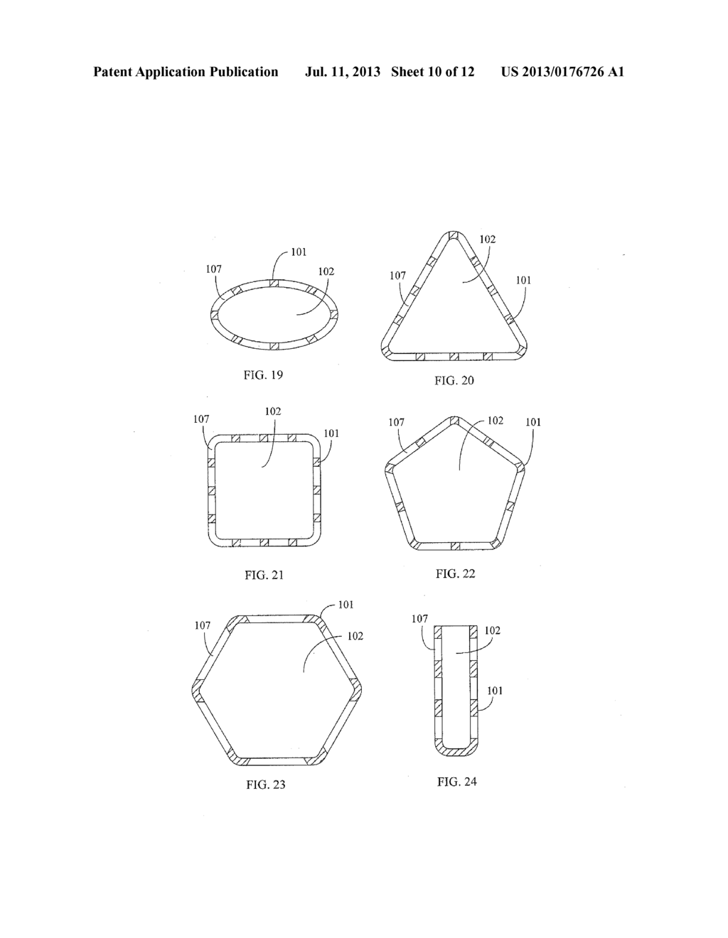 LED HEAT DISSIPATION DEVICE HAVING AXIAL AND RADIAL CONVECTION HOLES - diagram, schematic, and image 11