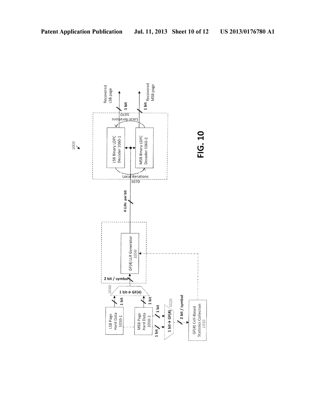 DETECTION AND DECODING IN FLASH MEMORIES WITH ERROR CORRELATIONS FOR A     PLURALITY OF BITS WITHIN A SLIDING WINDOW - diagram, schematic, and image 11