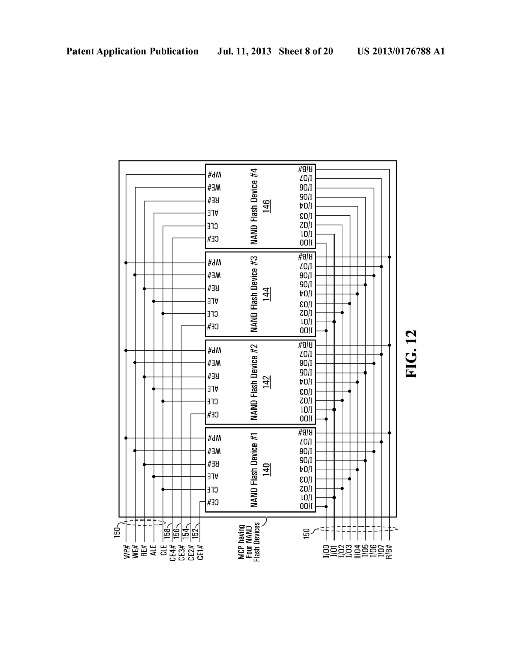 DEVICE SELECTION SCHEMES IN MULTI CHIP PACKAGE NAND FLASH MEMORY SYSTEM - diagram, schematic, and image 09