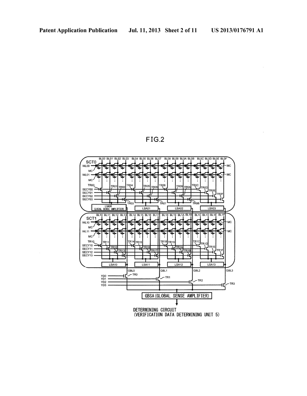 NONVOLATILE SEMICONDUCTOR MEMORY DEVICE AND VERIFICATION CONTROL METHOD     FOR THE SAME - diagram, schematic, and image 03