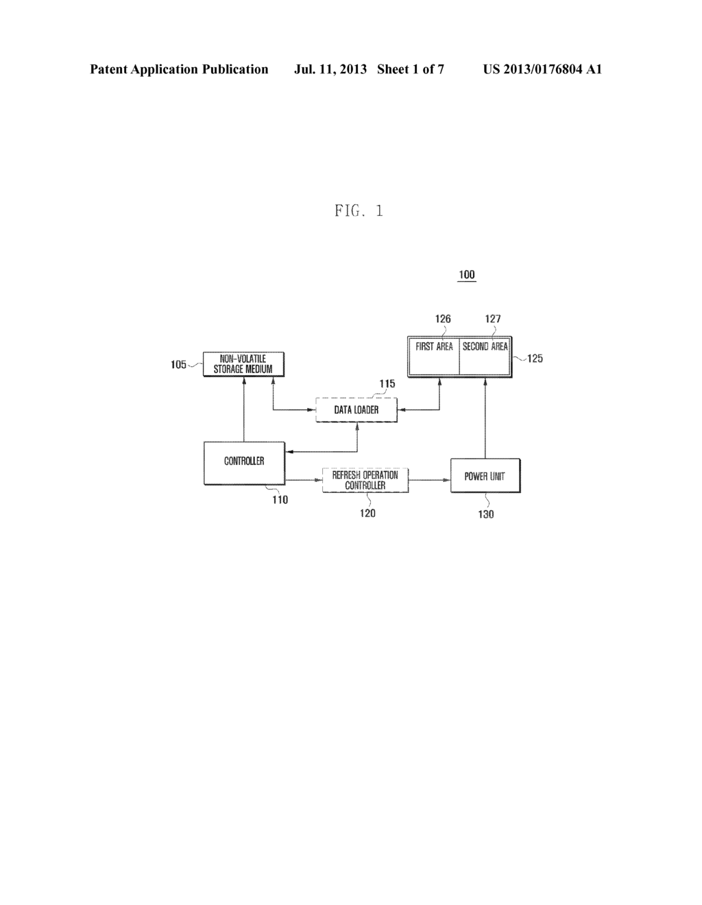 METHOD AND APPARATUS FOR REDUCING CURRENT CONSUMPTION BY MEMORY REFRESH     OPERATION CONTROL - diagram, schematic, and image 02