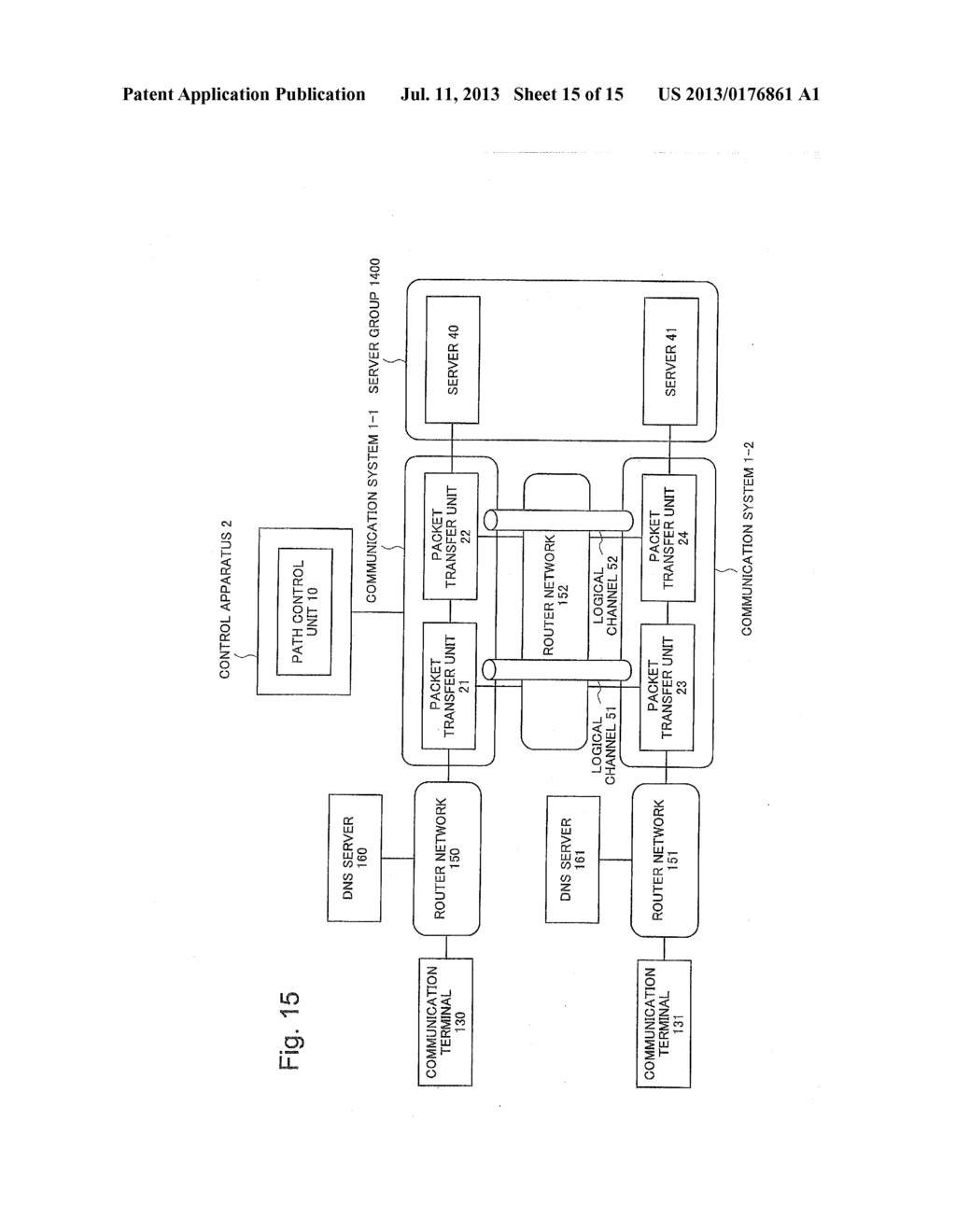 CONTROL APPARATUS, A COMMUNICATION SYSTEM, A COMMUNICATION METHOD AND A     RECORDING MEDIUM HAVING RECORDED THEREON A COMMUNICATION PROGRAM - diagram, schematic, and image 16