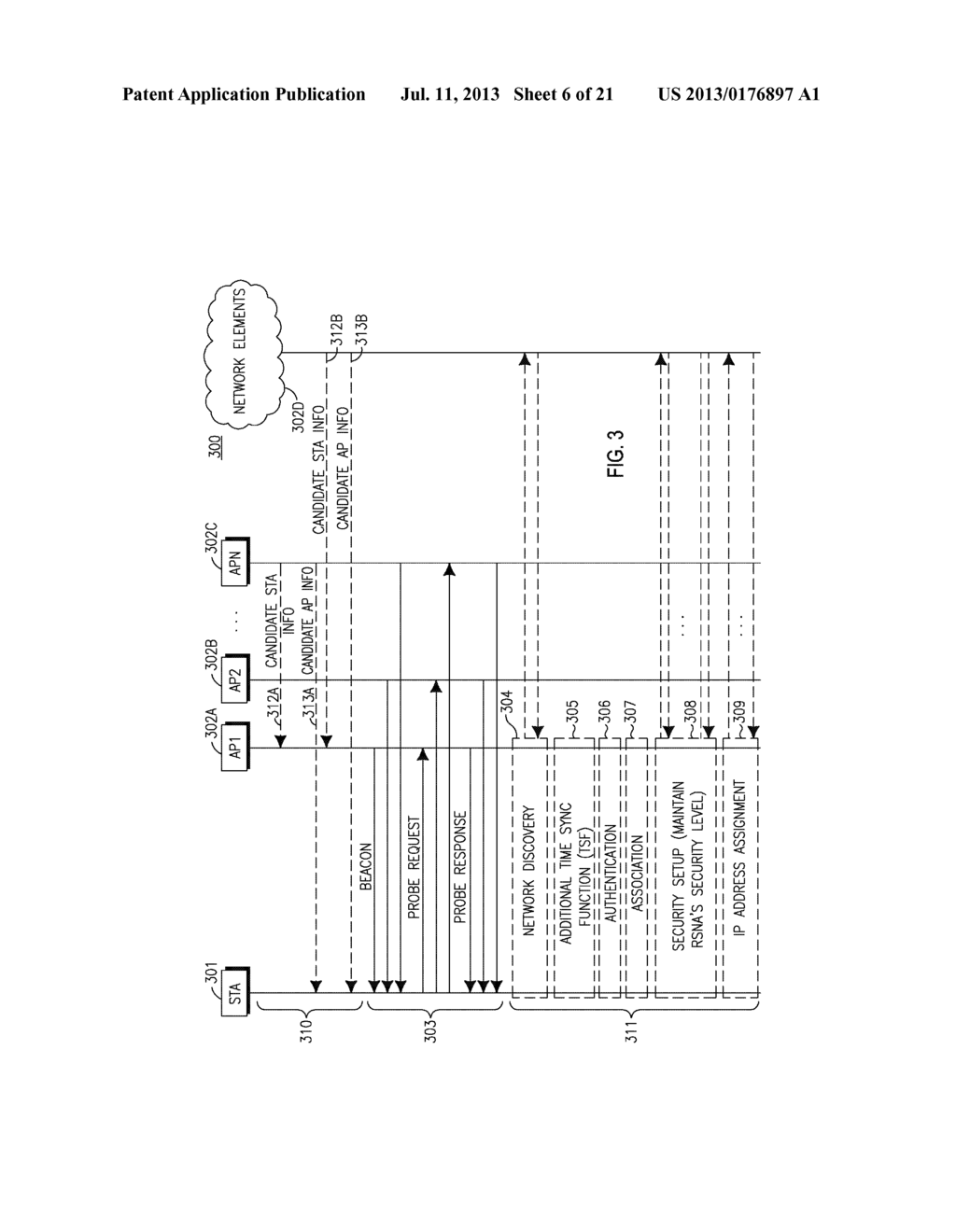 METHOD AND APPARATUS FOR ACCELERATED LINK SETUP - diagram, schematic, and image 07