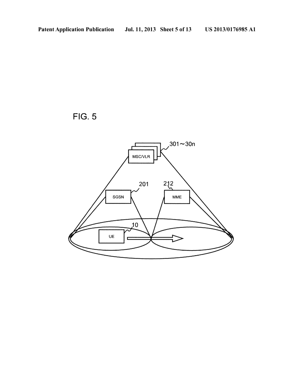 MOBILE COMMUNICATION SYSTEM, MOBILE STATION, SWITCHING STATION, AND     LOCATION REGISTRATION METHOD FOR MOBILE STATION - diagram, schematic, and image 06