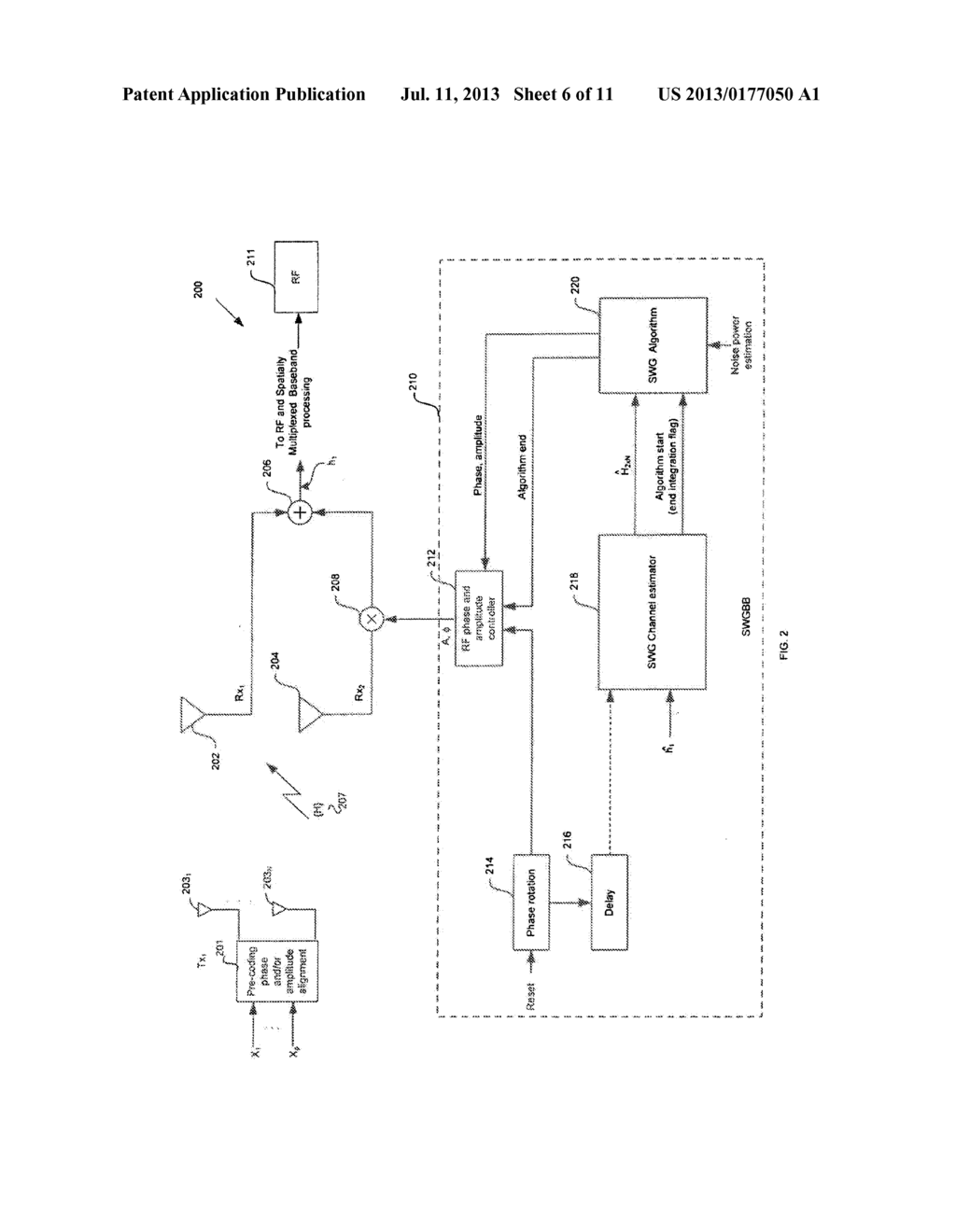 Method and System for Single Weight (SW) Antenna System for Spatial     Multiplexing (SM) MIMO System for WCDMA/HSDPA - diagram, schematic, and image 07