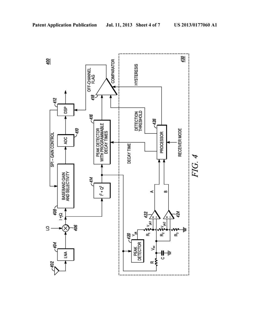 ADAPTIVE OFF-CHANNEL DETECTOR FOR RECEIVERS - diagram, schematic, and image 05