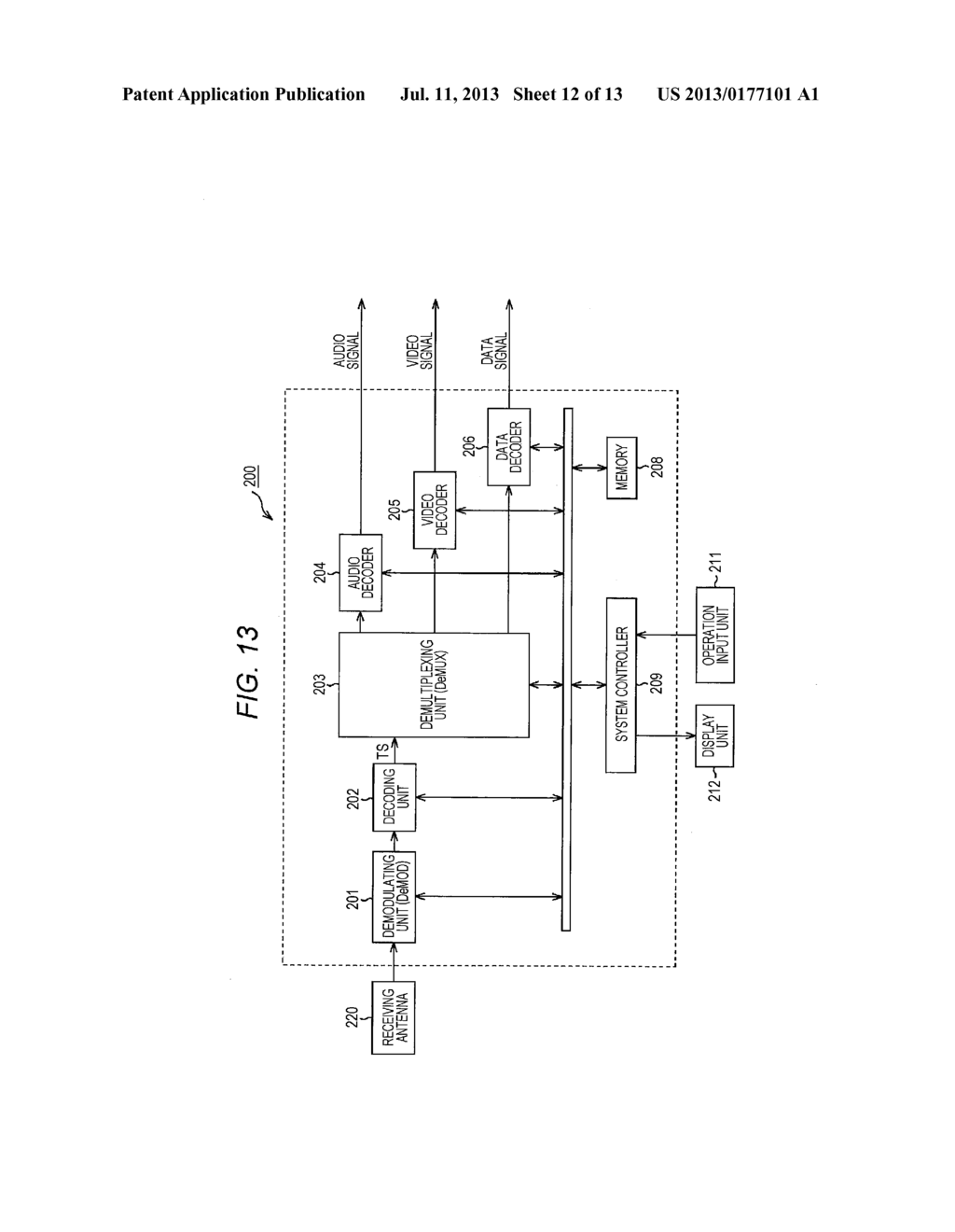 TRANSMISSION DEVICE AND TRANSMISSION METHOD THEREOF, AND RECEPTION DEVICE - diagram, schematic, and image 13