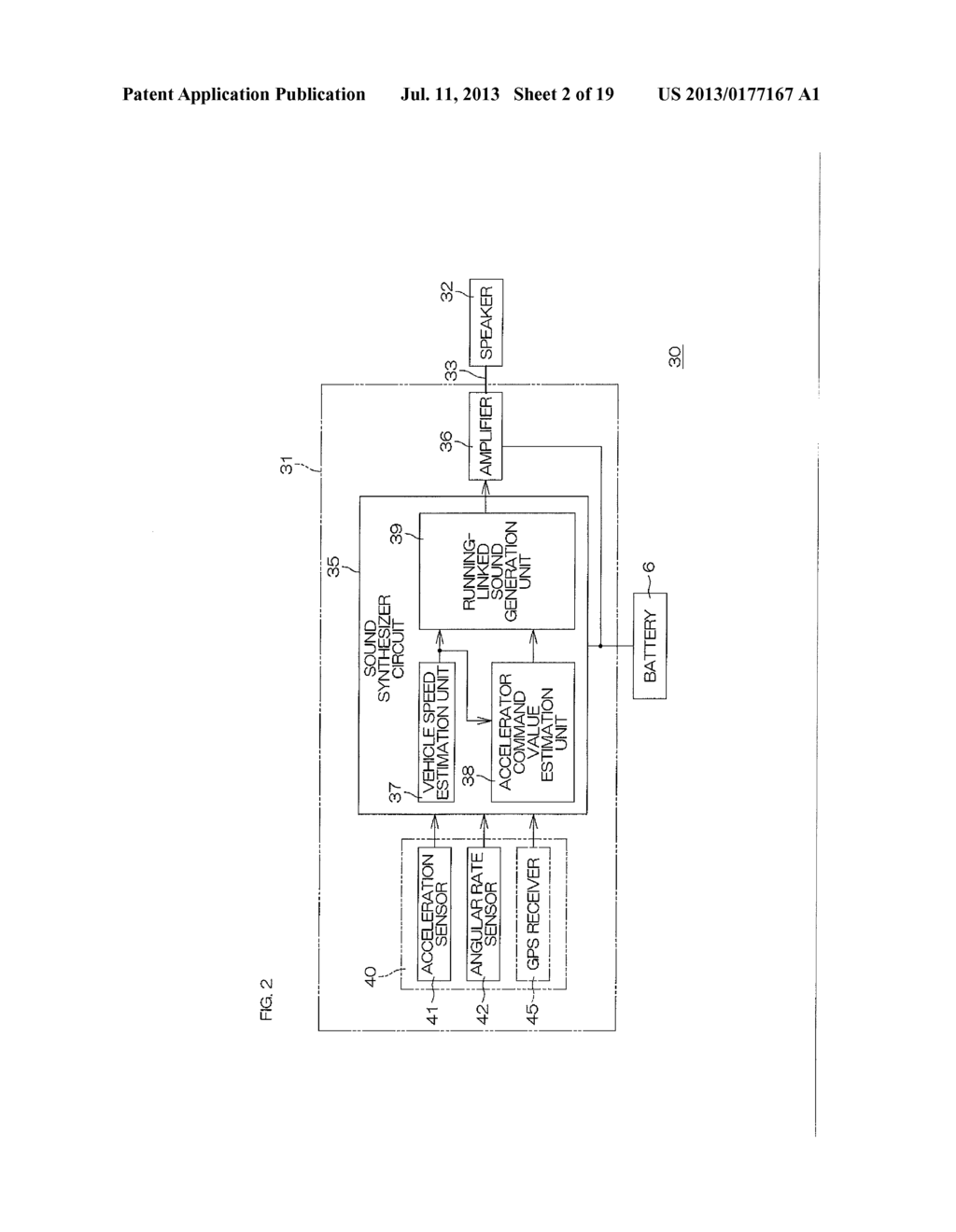 RUNNING-LINKED SOUND PRODUCING DEVICE - diagram, schematic, and image 03