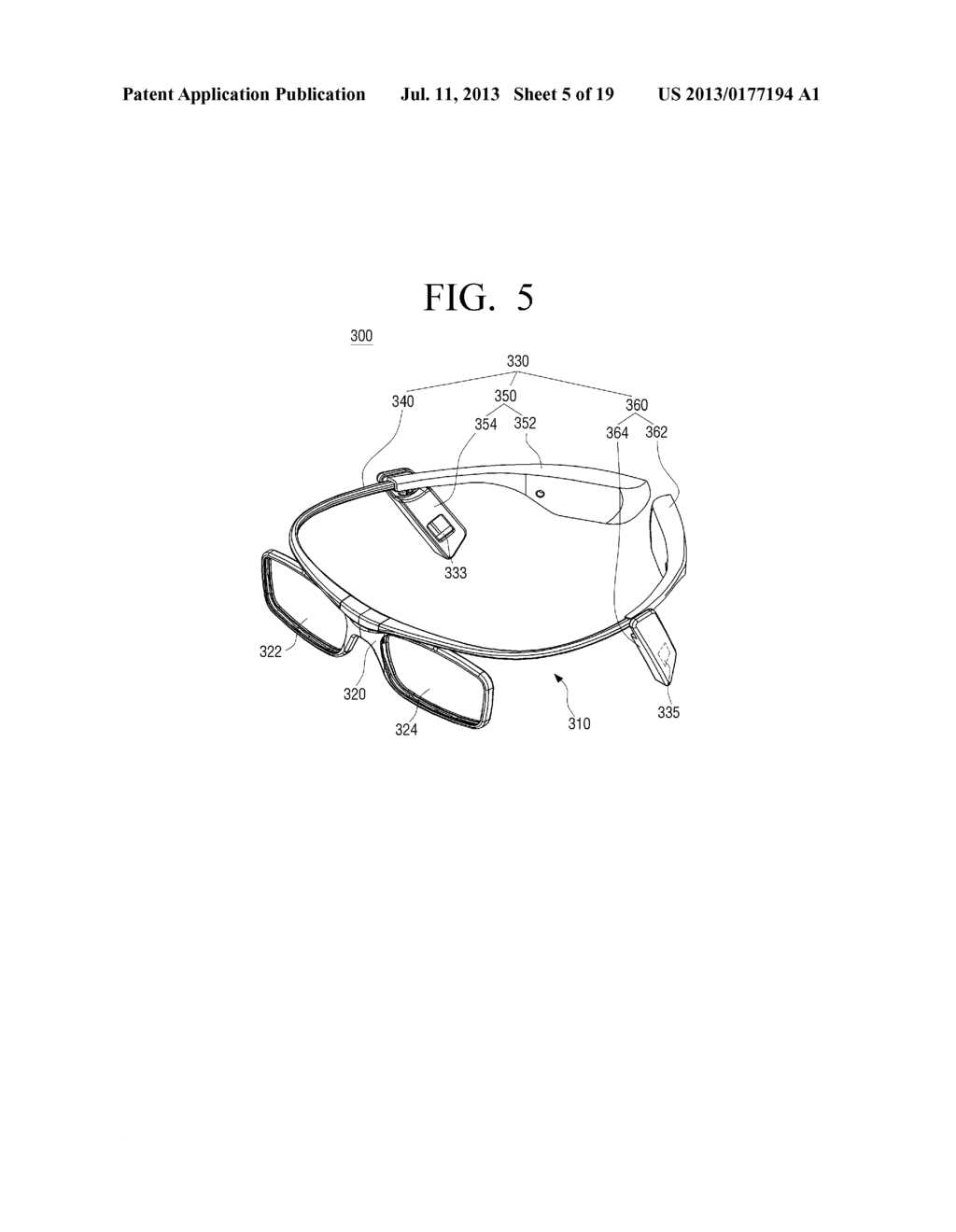 GLASSES APPARATUS FOR WATCHING DISPLAY IMAGE - diagram, schematic, and image 06