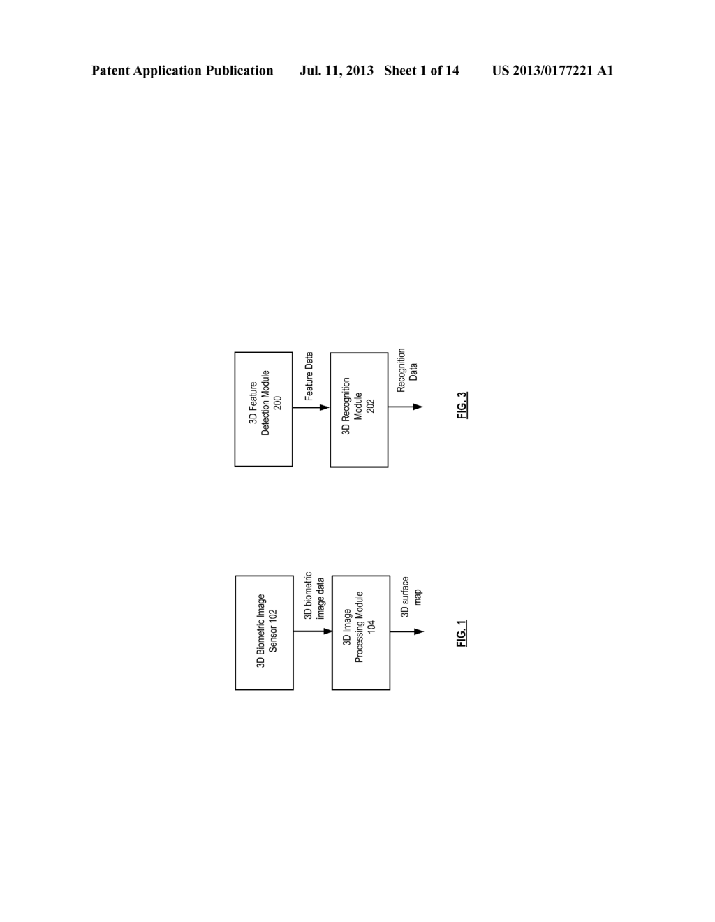 System and method for three-dimensional biometric data feature detection     and recognition - diagram, schematic, and image 02