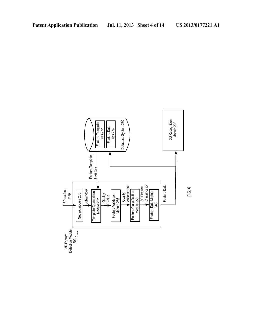 System and method for three-dimensional biometric data feature detection     and recognition - diagram, schematic, and image 05