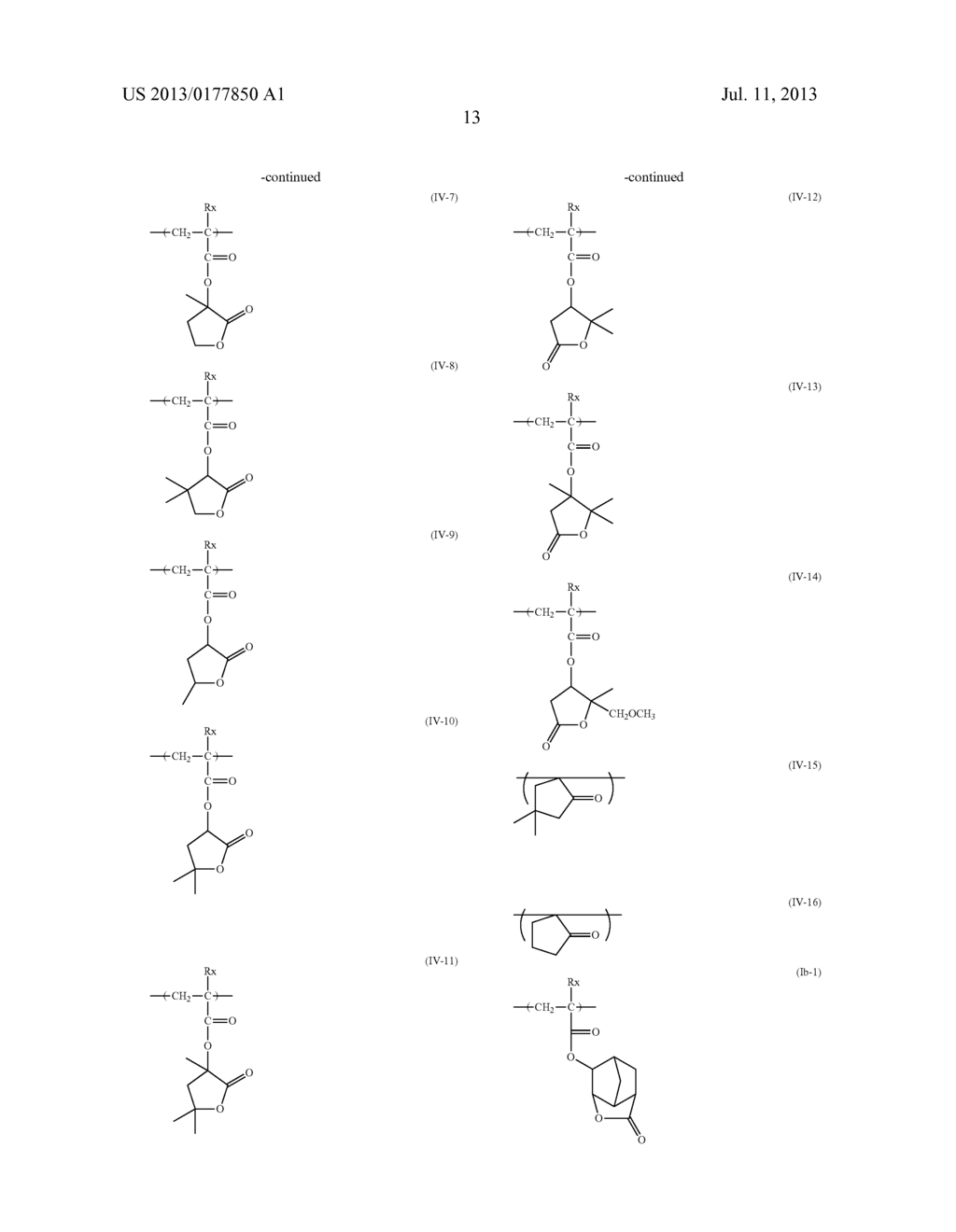 POSITIVE TYPE RESIST COMPOSITION FOR USE IN LIQUID IMMERSION EXPOSURE AND     A METHOD OF FORMING THE PATTERN USING THE SAME - diagram, schematic, and image 15