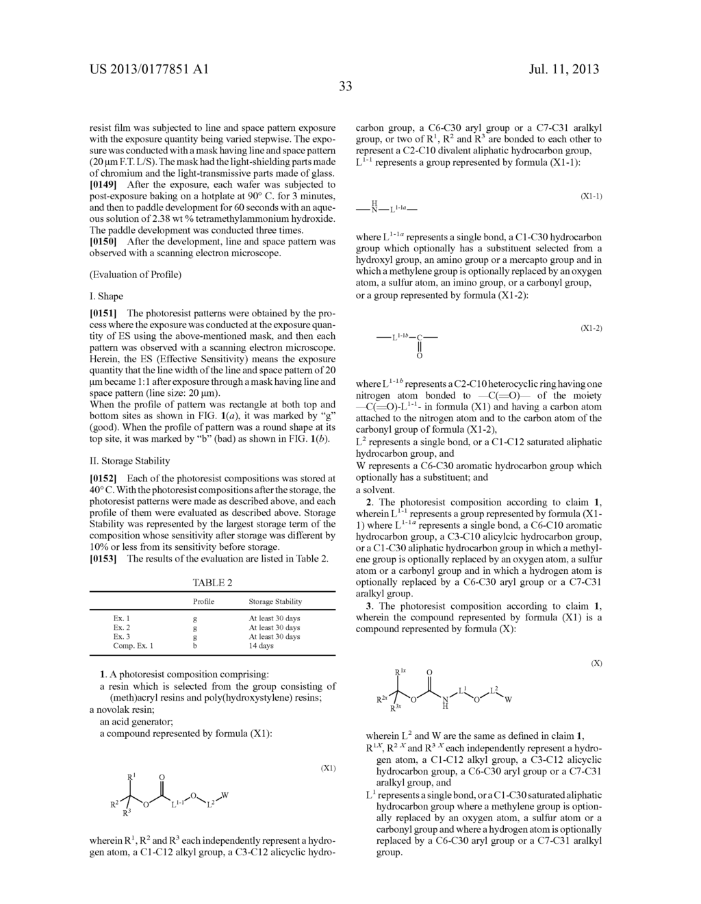 PHOTORESIST COMPOSITION - diagram, schematic, and image 35