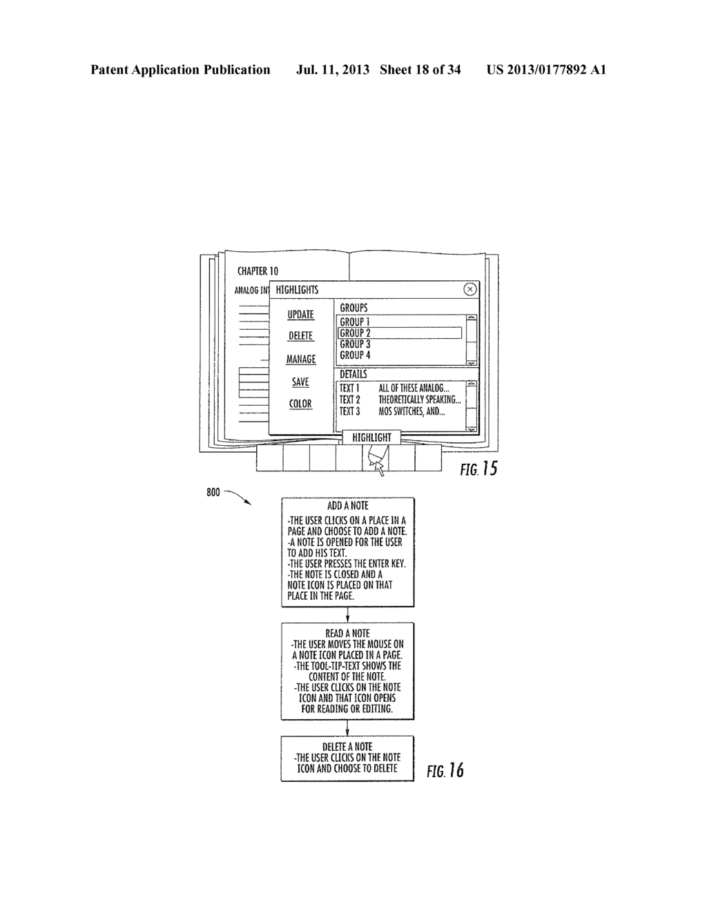 COMPUTING DEVICE PROVIDING ELECTRONIC BOOK DATA HAVING SELECTABLE CONTENT     LAYERS WITH DIFFERENT DIFFICULTLY LEVELS AND RELATED METHODS - diagram, schematic, and image 19