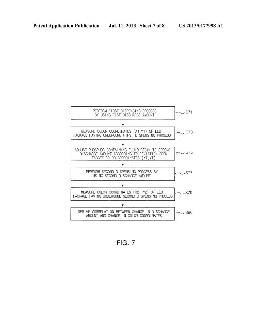 METHOD OF MANUFACTURING LIGHT EMITTING DEVICE AND PHOSPHOR-CONTAINING     FLUID RESIN DISPENSING APPARATUS - diagram, schematic, and image 08