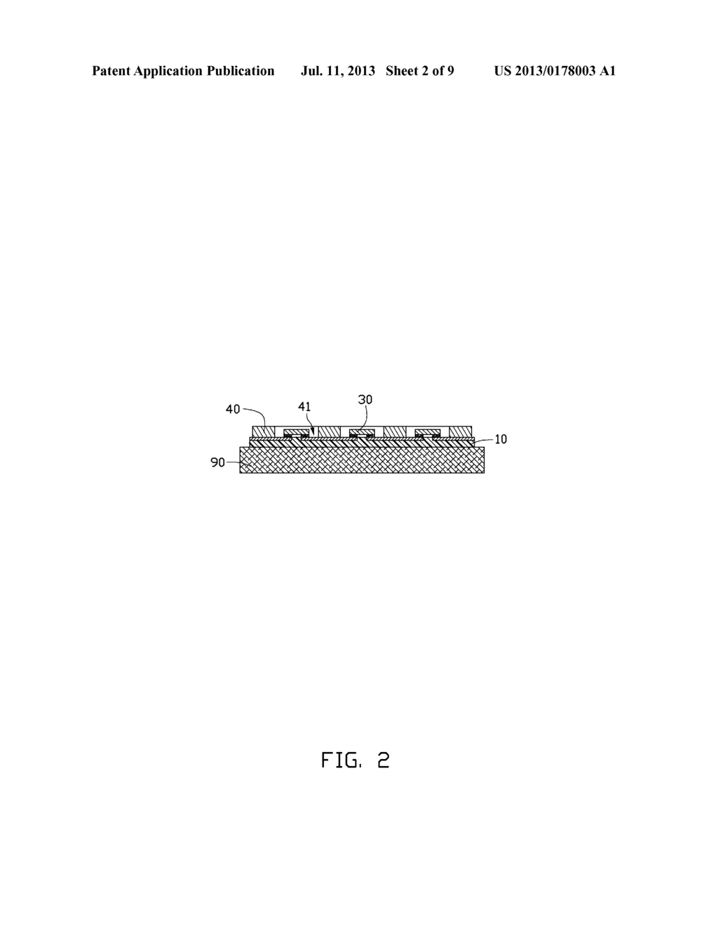 METHOD FOR PACKAGING LIGHT EMITTING DIODE - diagram, schematic, and image 03