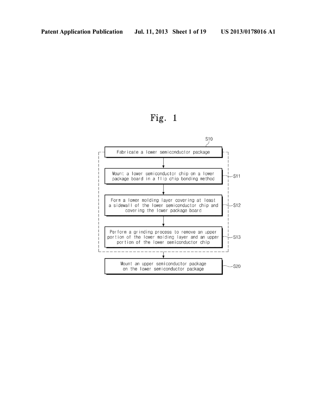 METHODS OF FABRICATING A PACKAGE-ON-PACKAGE DEVICE AND PACKAGE-ON-PACKAGE     DEVICES FABRICATED BY THE SAME - diagram, schematic, and image 02