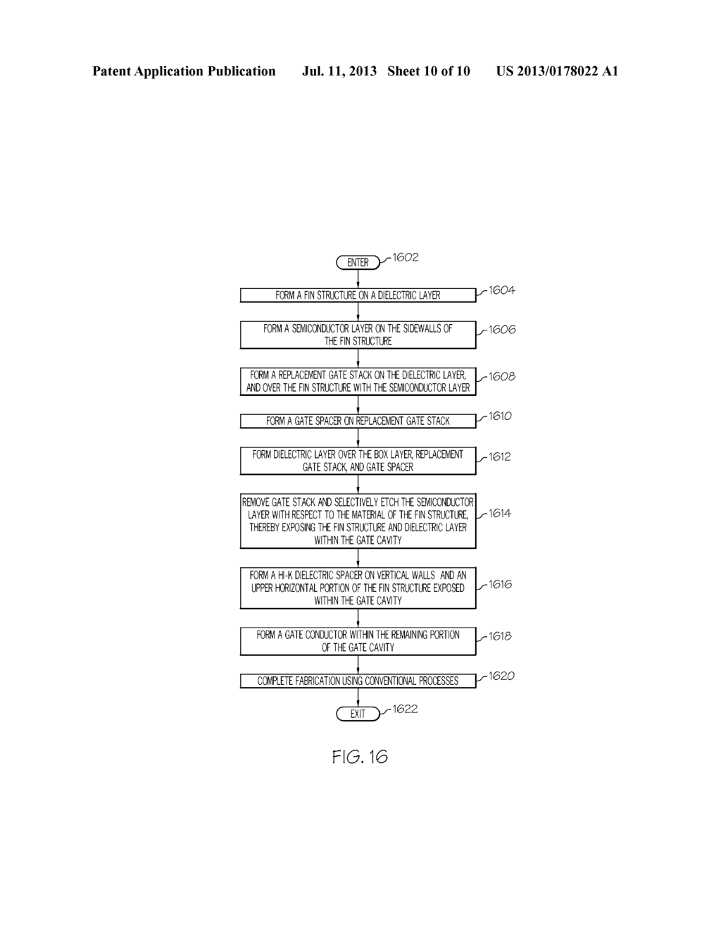 METHOD FOR FABRICATING TRANSISTOR WITH RECESSED CHANNEL AND RAISED     SOURCE/DRAIN - diagram, schematic, and image 11