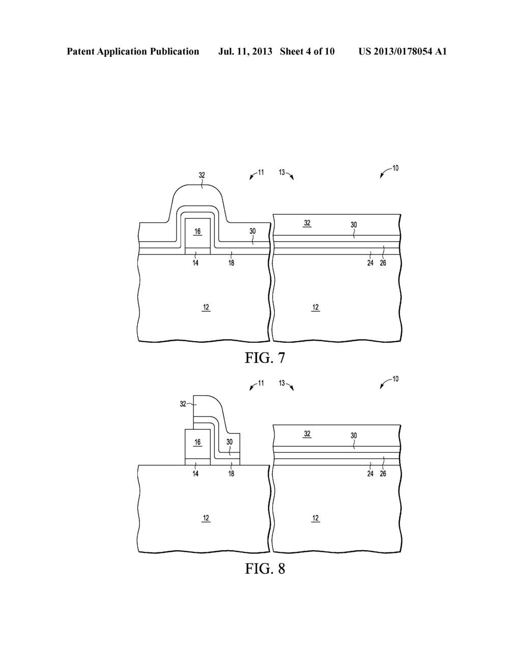 METHODS OF MAKING LOGIC TRANSISTORS AND NON-VOLATILE MEMORY CELLS - diagram, schematic, and image 05