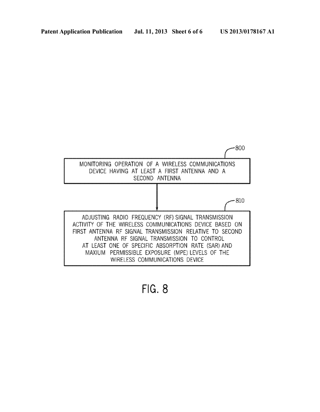 SYSTEM AND METHOD FOR REDUCING SPECIFIC ABSORPTION RATE OF A WIRELESS     COMMUNICATIONS DEVICE - diagram, schematic, and image 07