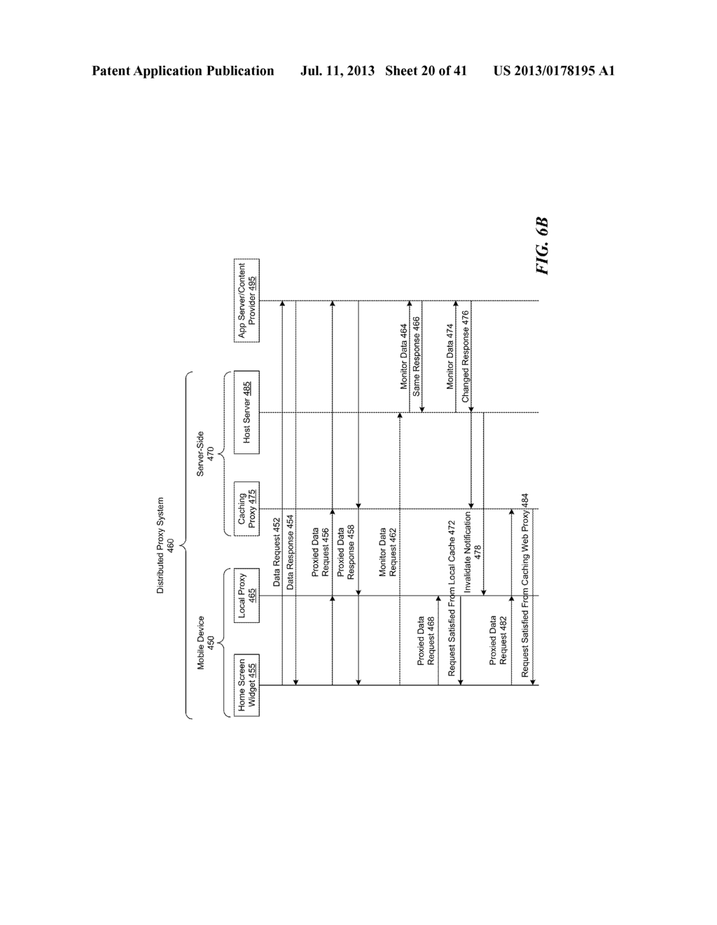 DETECTION AND MANAGEMENT OF USER INTERACTIONS WITH FOREGROUND APPLICATIONS     ON A MOBILE DEVICE IN DISTRIBUTED CACHING - diagram, schematic, and image 21