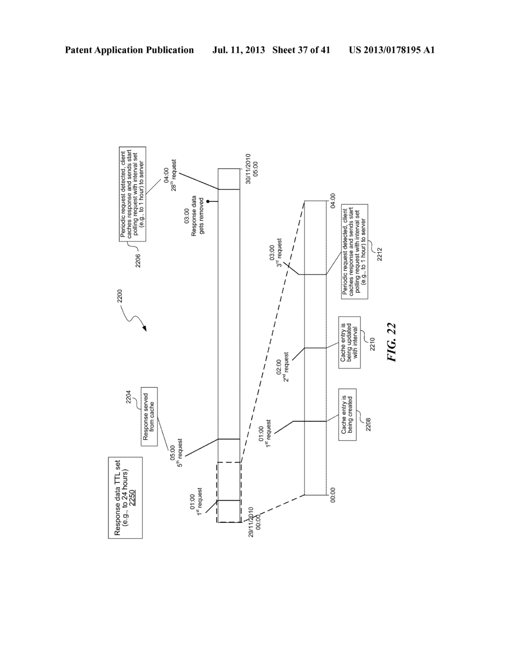 DETECTION AND MANAGEMENT OF USER INTERACTIONS WITH FOREGROUND APPLICATIONS     ON A MOBILE DEVICE IN DISTRIBUTED CACHING - diagram, schematic, and image 38