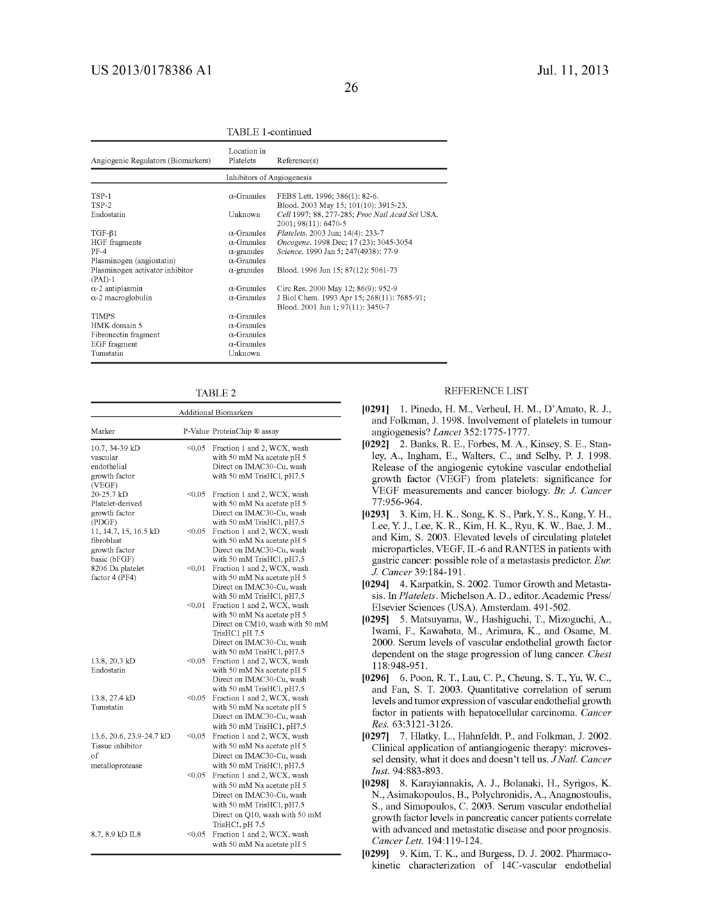 PLATELET BIOMARKERS FOR THE DETECTION OF DISEASE - diagram, schematic, and image 64