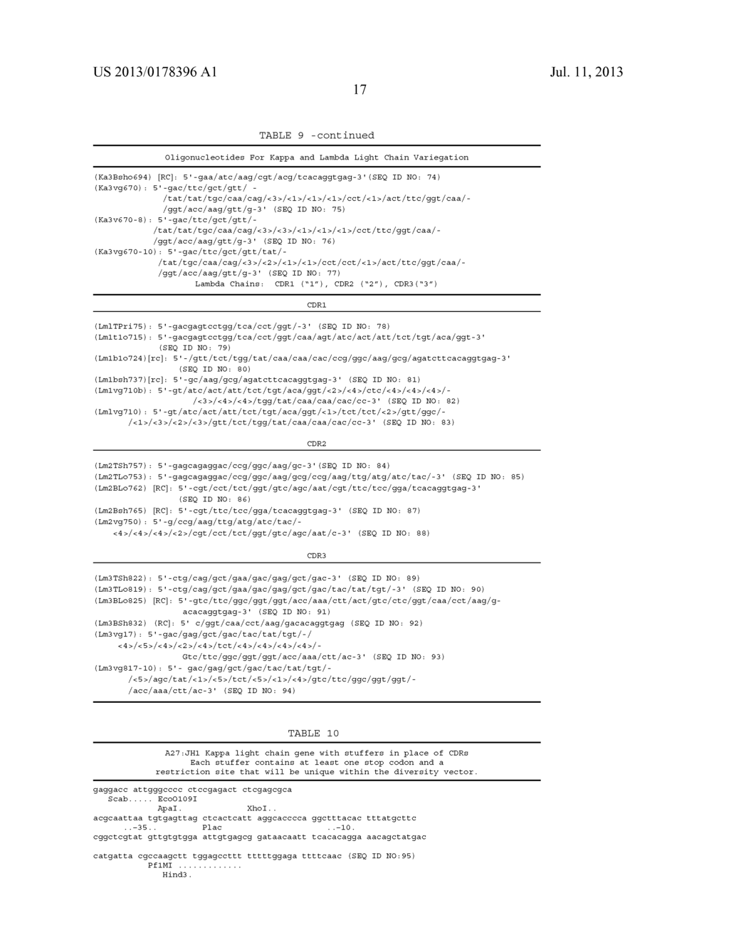 FOCUSED LIBRARIES OF GENETIC PACKAGES - diagram, schematic, and image 18