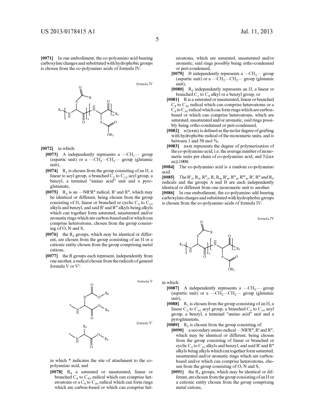 Injectable solution at pH 7 comprising at least one basal insulin the PI     of which is between 5.8 and 8.5 and a substituted co-polyamino acid - diagram, schematic, and image 07