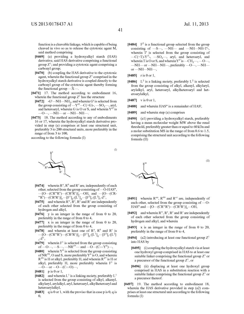 CONJUGATES COMPRISING HYDROXYALKYL STARCH AND A CYTOTOXIC AGENT AND     PROCESS FOR THEIR PREPARATION - diagram, schematic, and image 58