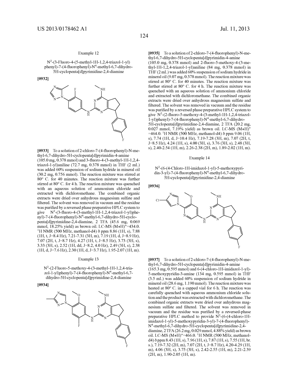 COMPOUNDS FOR THE REDUCTION OF BETA-AMYLOID PRODUCTION - diagram, schematic, and image 125