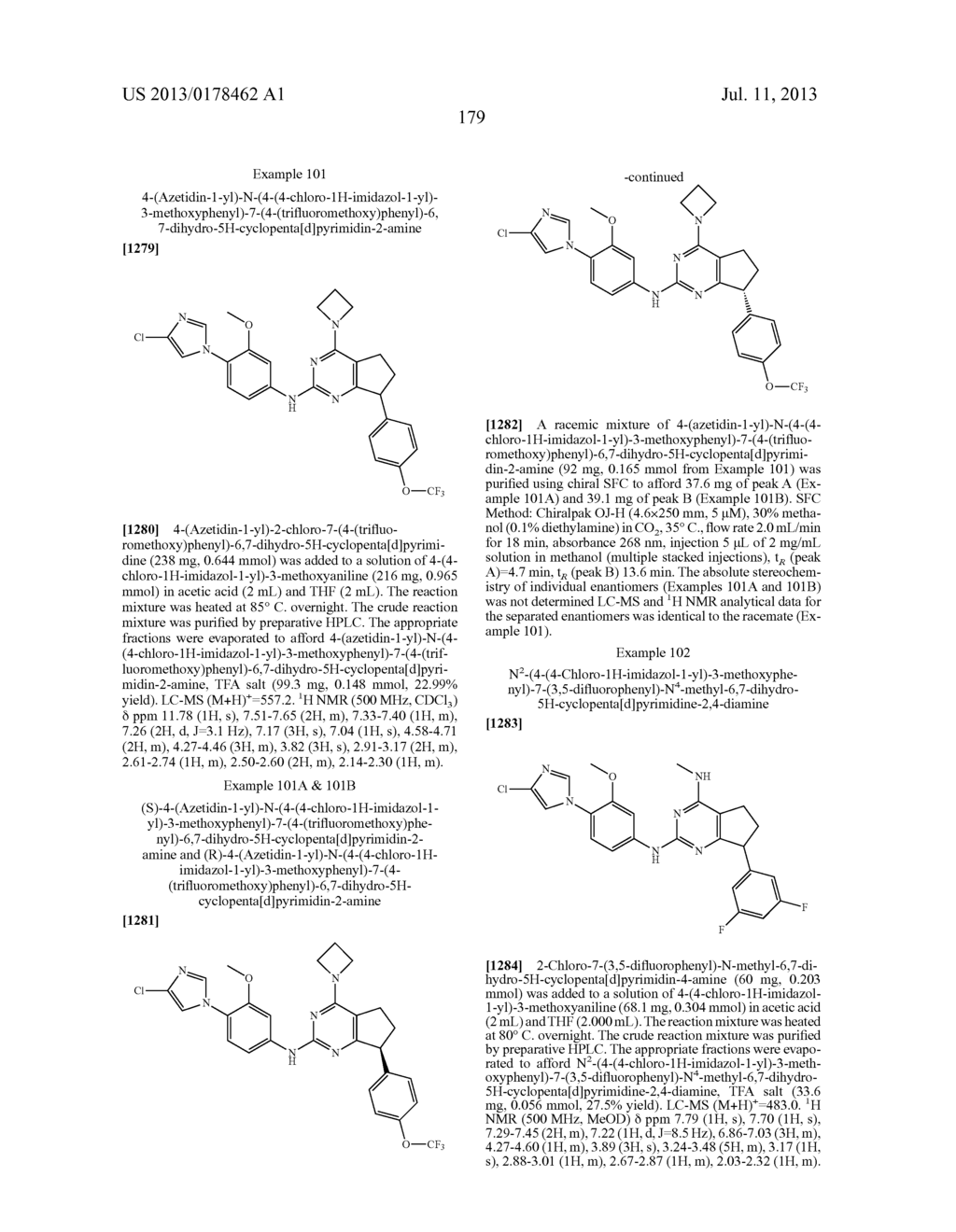 COMPOUNDS FOR THE REDUCTION OF BETA-AMYLOID PRODUCTION - diagram, schematic, and image 180