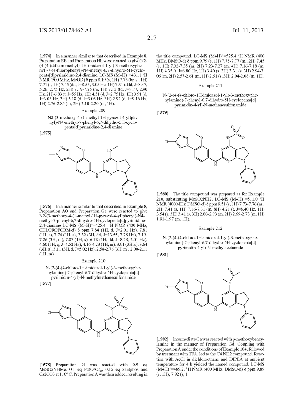 COMPOUNDS FOR THE REDUCTION OF BETA-AMYLOID PRODUCTION - diagram, schematic, and image 218