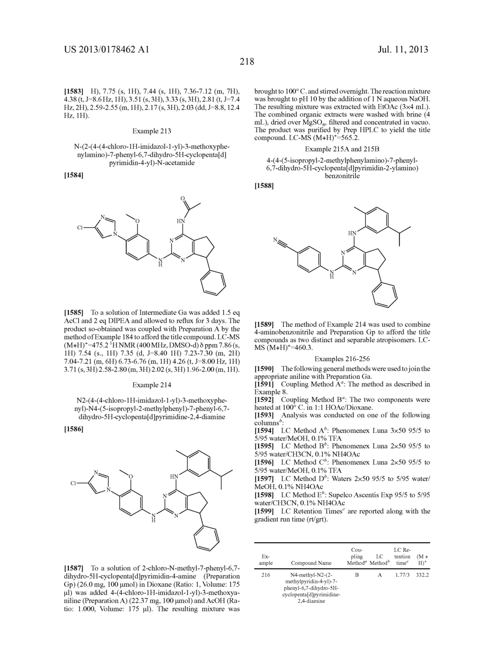 COMPOUNDS FOR THE REDUCTION OF BETA-AMYLOID PRODUCTION - diagram, schematic, and image 219