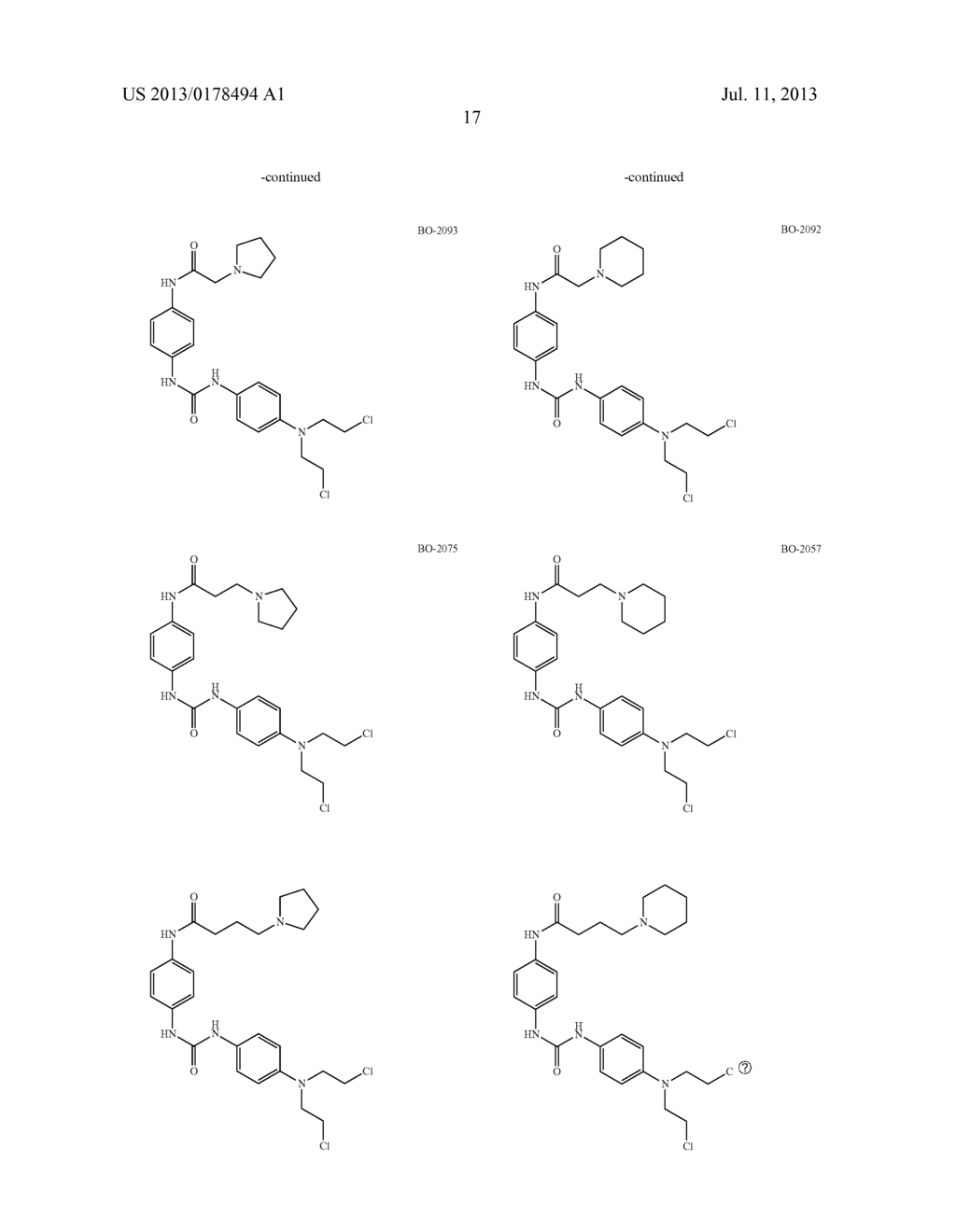 PHENYL N-MUSTARD LINKED TO DNA-AFFINIC MOLECULES OR WATER-SOLUBLE ARYL     RINGS, METHOD AND THEIR USE AS CANCER THERAPEUTIC AGENTS - diagram, schematic, and image 24