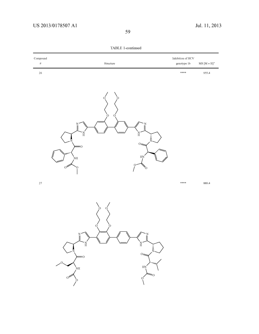 SUBSTITUTED BICYCLIC HCV INHIBITORS - diagram, schematic, and image 60