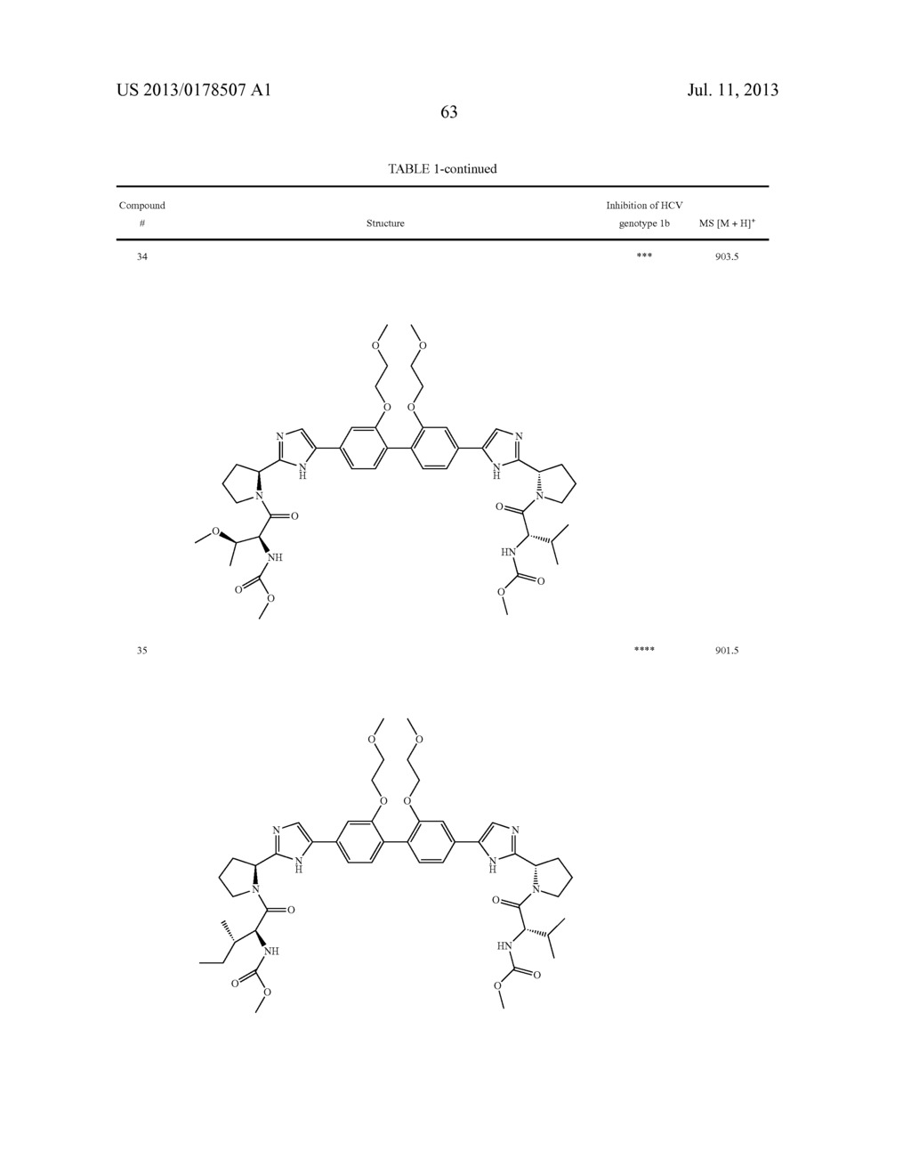 SUBSTITUTED BICYCLIC HCV INHIBITORS - diagram, schematic, and image 64