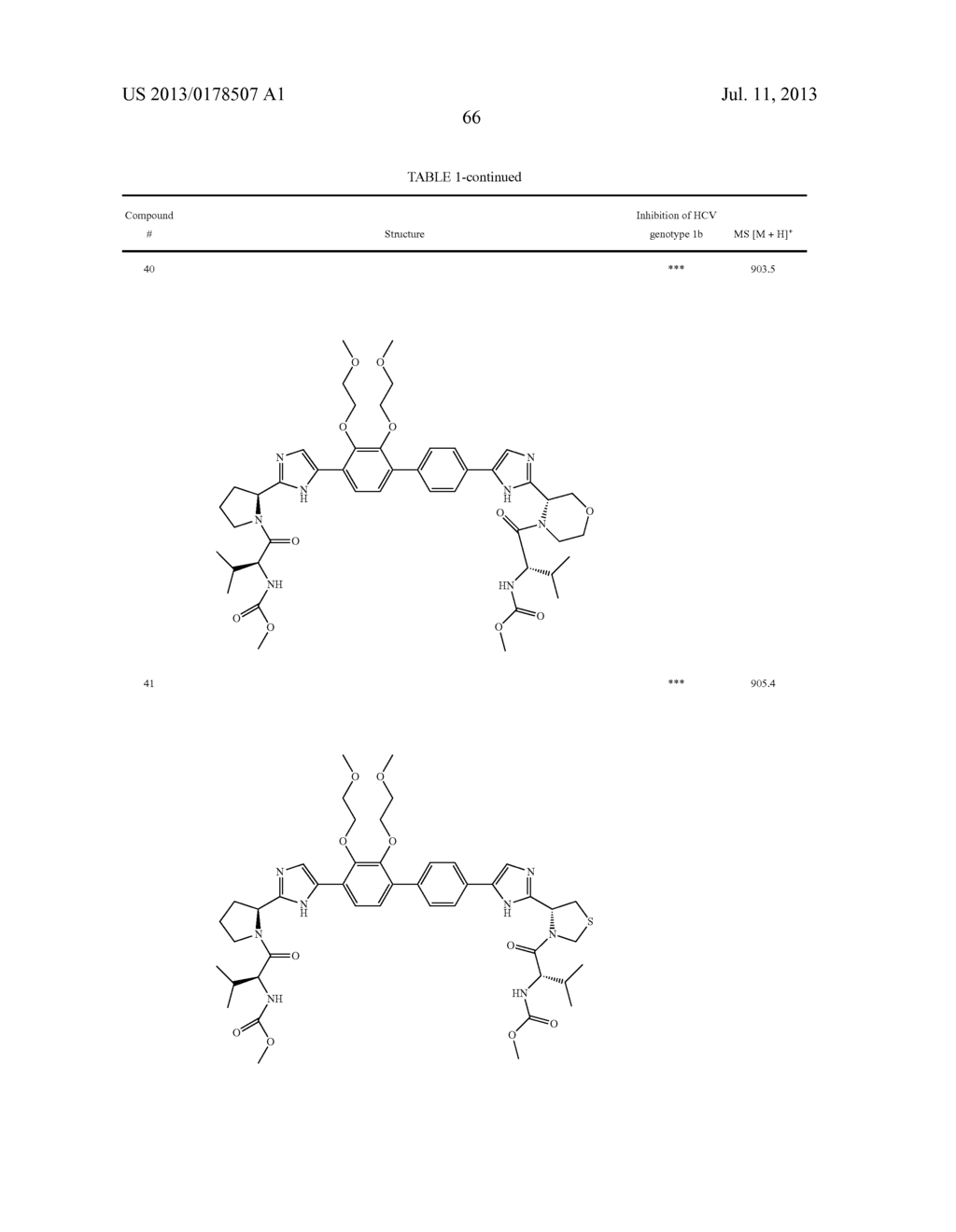 SUBSTITUTED BICYCLIC HCV INHIBITORS - diagram, schematic, and image 67