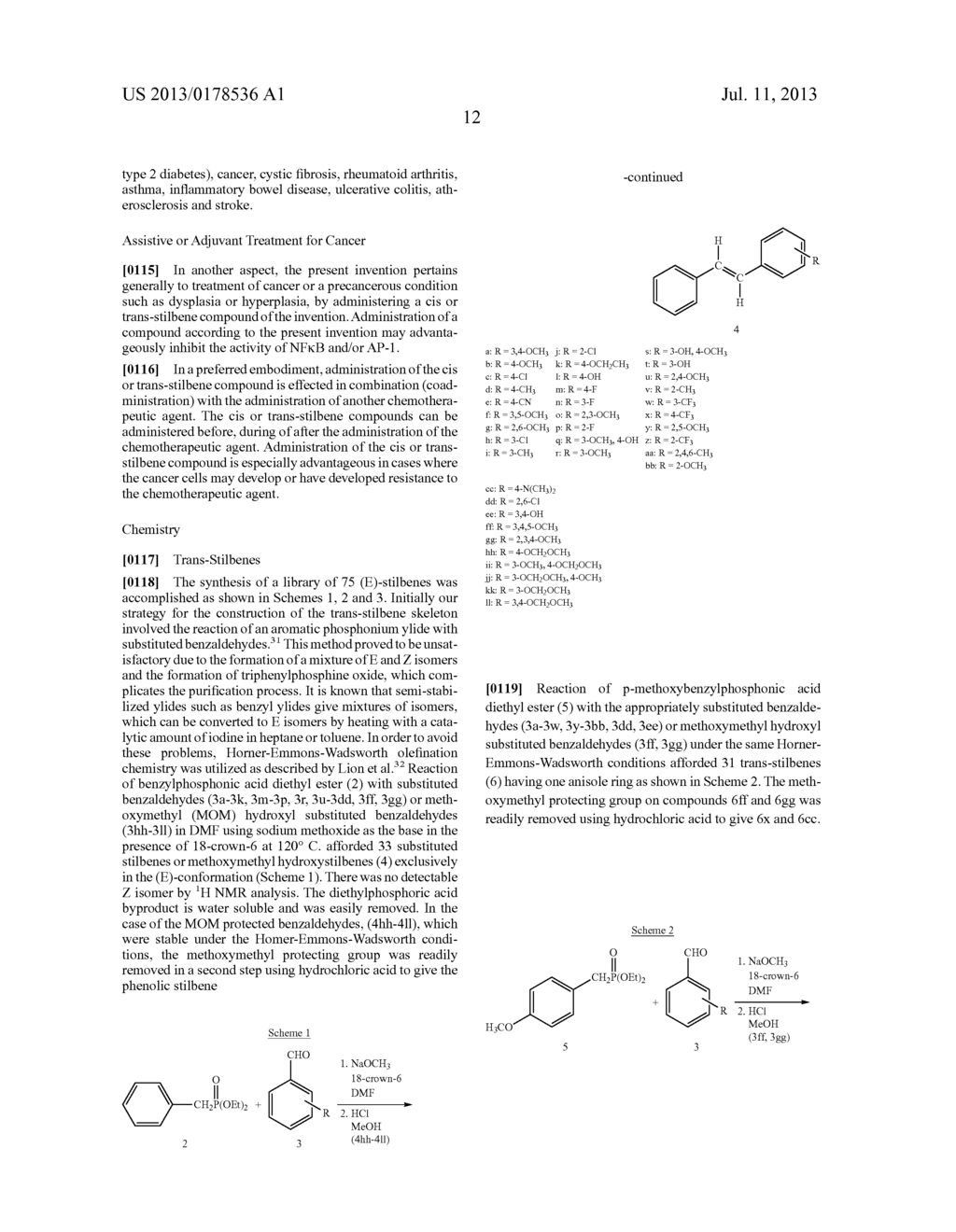 SUBSTITUTED CIS- AND TRANS-STILBENES AS THERAPEUTIC AGENTS - diagram, schematic, and image 33