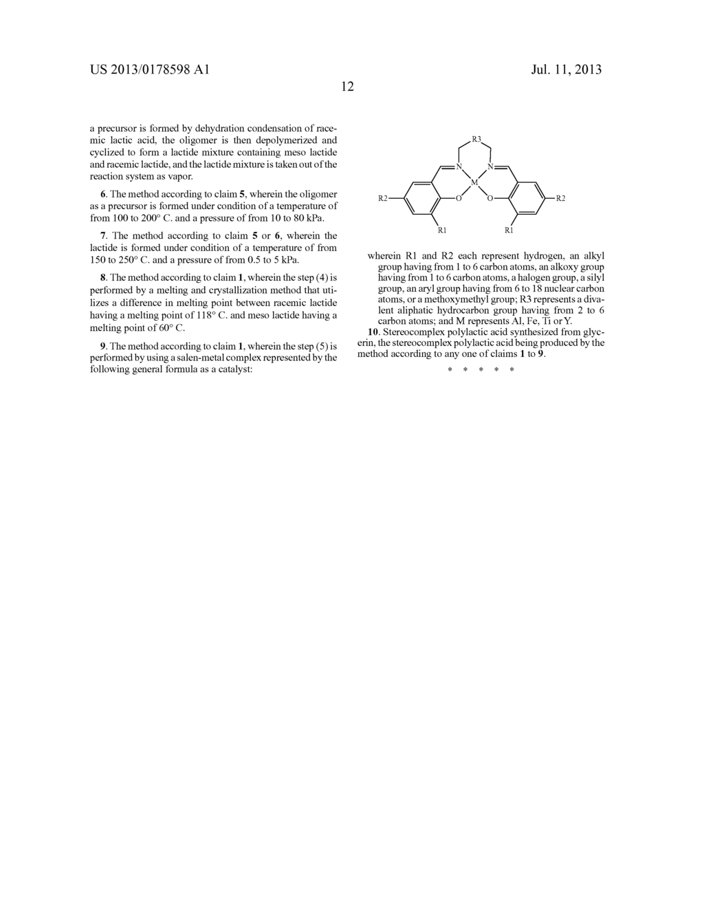 METHOD FOR PRODUCING POLYLACTIC ACID - diagram, schematic, and image 21